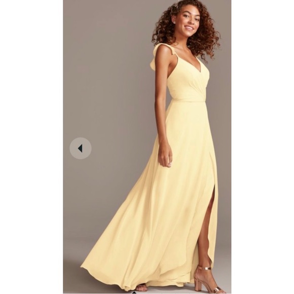 David's Bridal | Dresses | Two Size 2 Bridesmaids Yellow Dress Davids  Bridal W11885